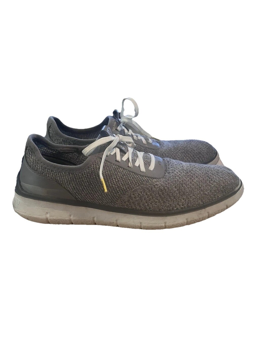 Cole Haan Zerogrand Shoes Mens Size 11 Gray Knit Lace Up Lightweight Sneakers